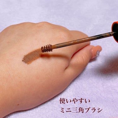 キル ブロウ カラー ブロウ ラッカー 04 REDDISH BROWN/CLIO/眉マスカラを使ったクチコミ（2枚目）