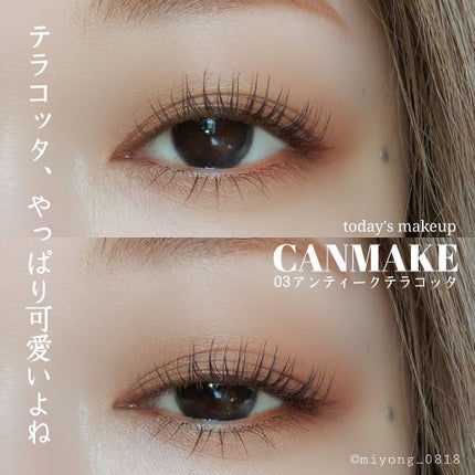 パーフェクトマルチアイズ/キャンメイク/アイシャドウパレットを使ったクチコミ(2枚目)