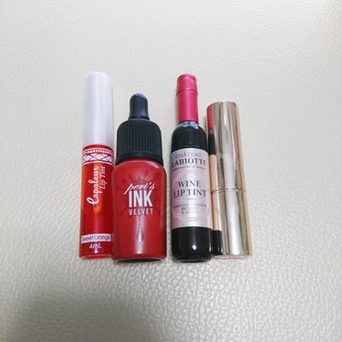 PERIPERA インク ベルベットのクチコミ「合わなかったリップ 『パート1』

💄ダイソーのティント
色はスウィートオレンジです！
色めち.....」（1枚目）