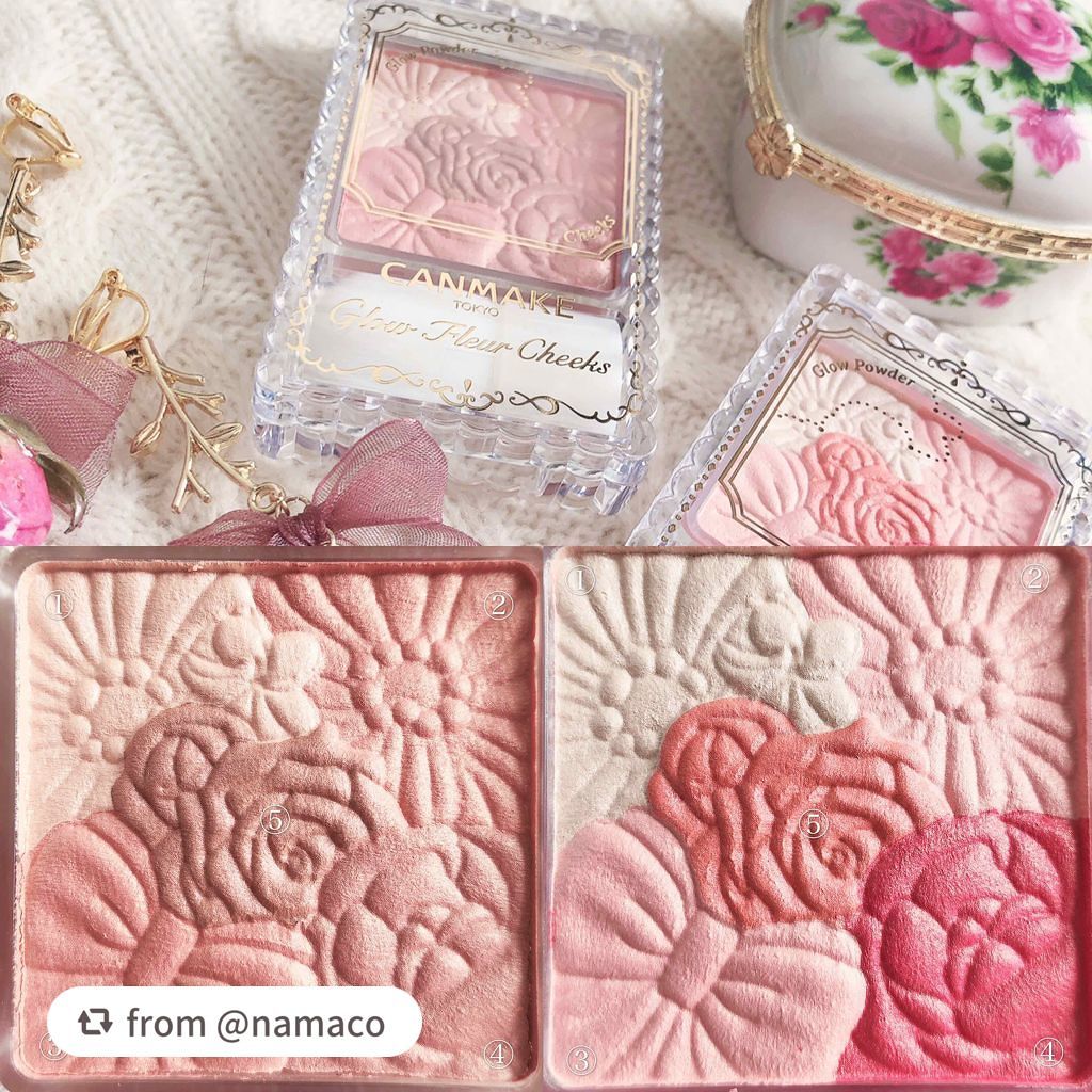 グロウフルールチークス/キャンメイク/パウダーチークを使ったクチコミ(2枚目)