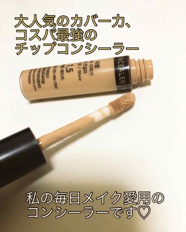 カバーパーフェクション チップコンシーラー/the SAEM/リキッドコンシーラーを使ったクチコミ（2枚目）