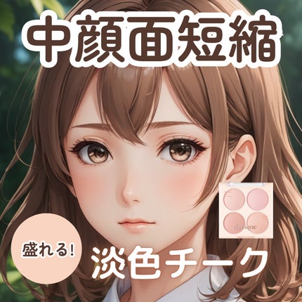 ブレンディングムードチーク/dasique/パウダーチークを使ったクチコミ(1枚目)