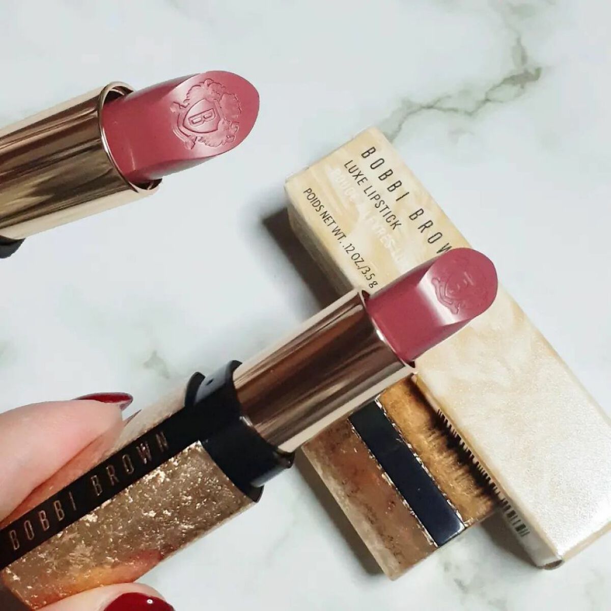 リュクス リップスティック  L315 ニュートラルローズ(限定パッケージ)/BOBBI BROWN/口紅を使ったクチコミ（2枚目）