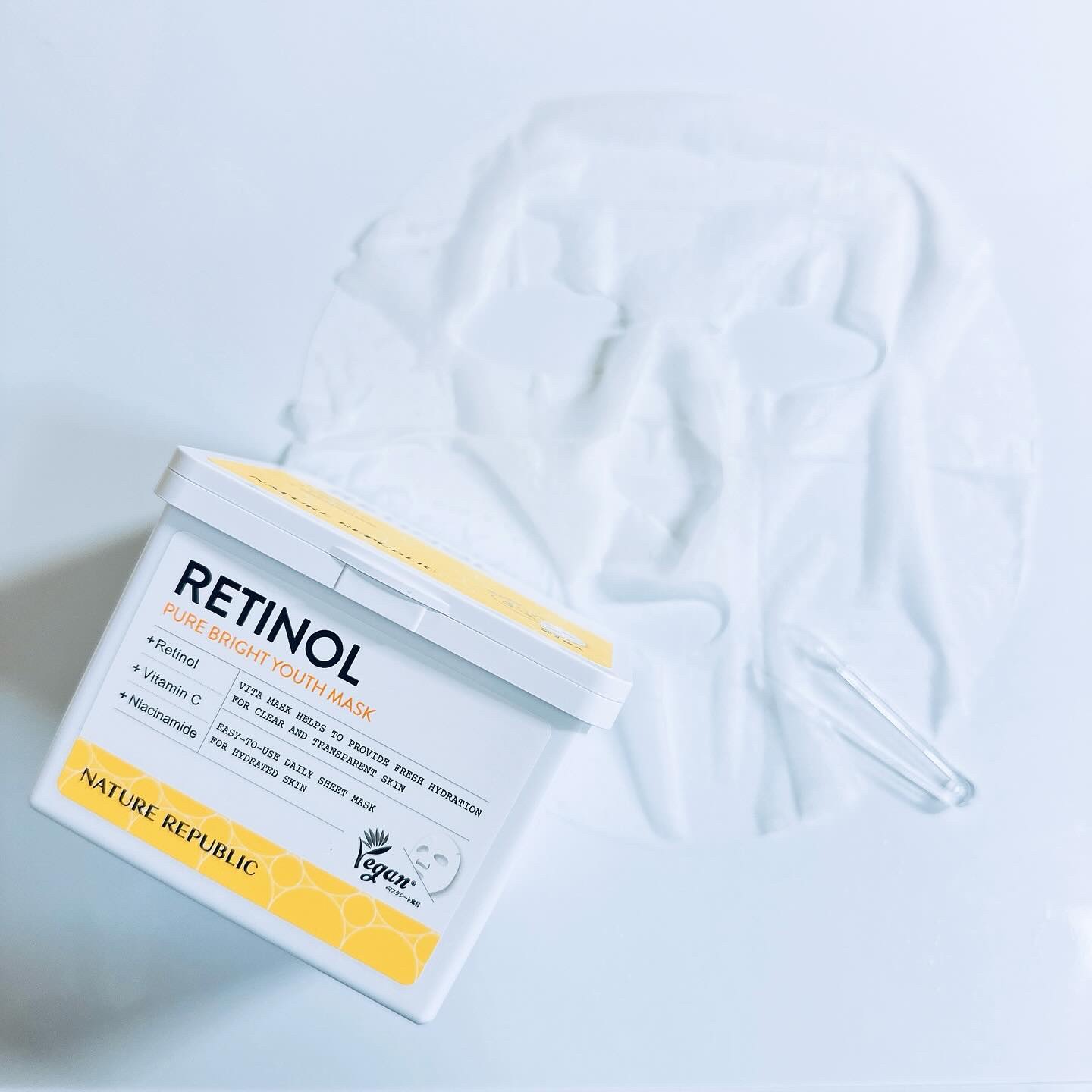 キューブマスク レチノール/ネイチャーリパブリック/シートマスク・パックを使ったクチコミ（3枚目）