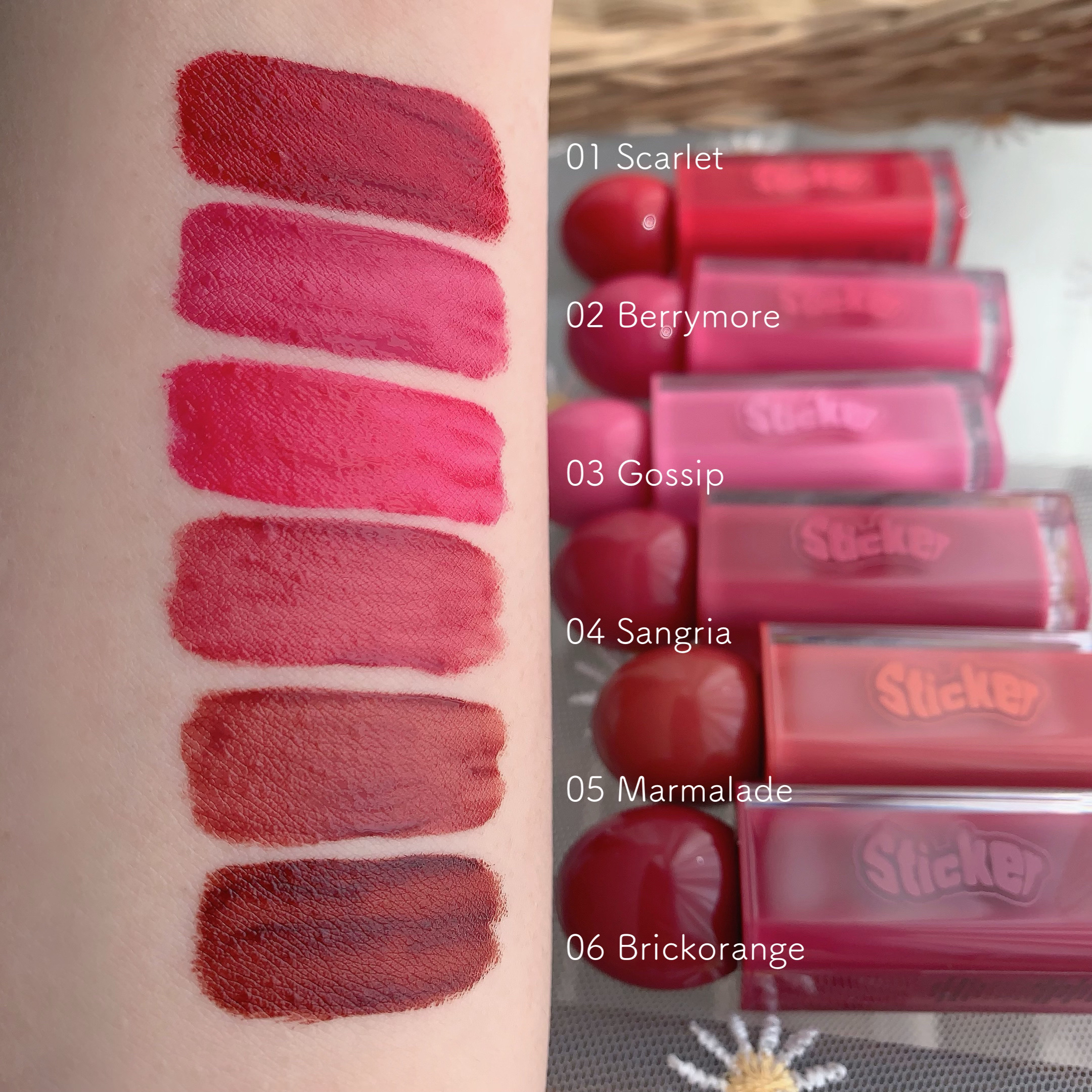 オールマイシングス リップスティッカーティント 【旧】06 ブリックオレンジ(BRICK ORANGE)/all my things/リップティントを使ったクチコミ（3枚目）