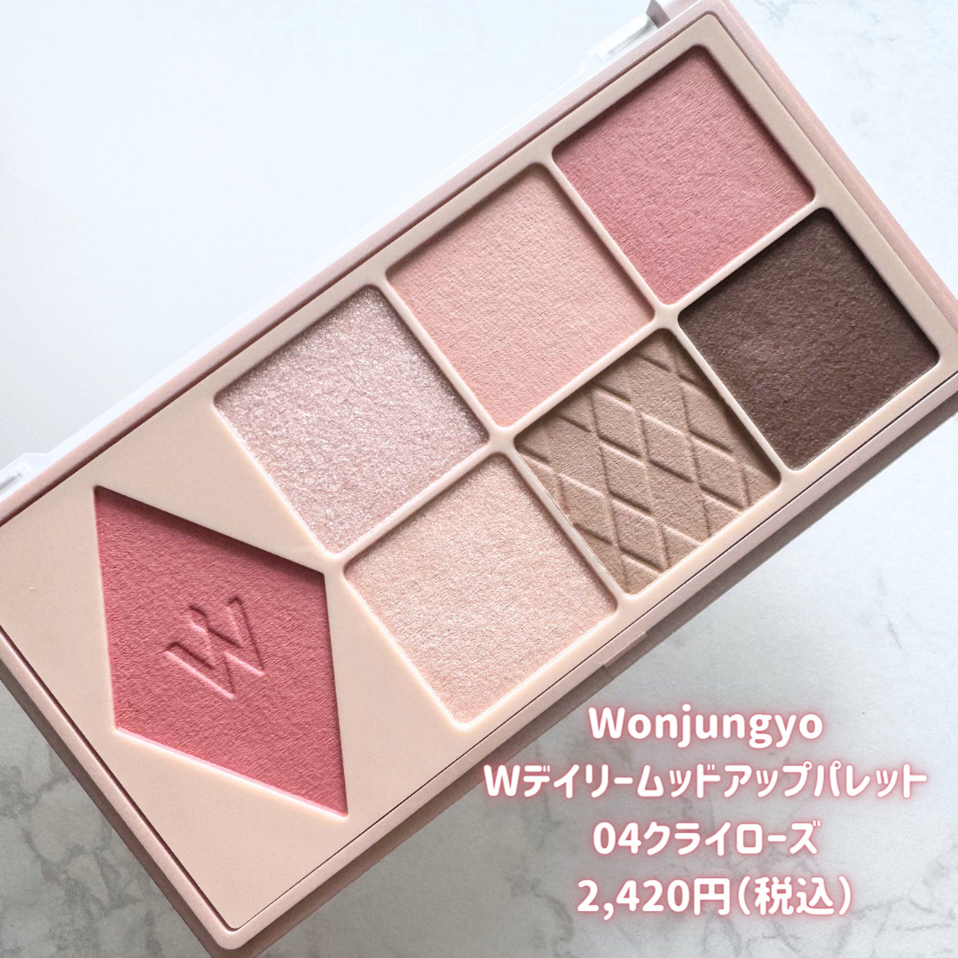ウォンジョンヨ Ｗ デイリームードアップパレット /Wonjungyo/アイシャドウパレットを使ったクチコミ（3枚目）