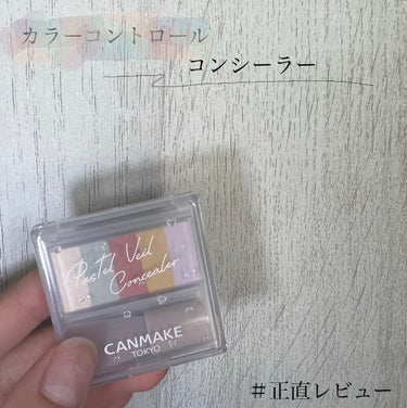 パステルヴェールコンシーラー/キャンメイク/パレットコンシーラーを使ったクチコミ（1枚目）