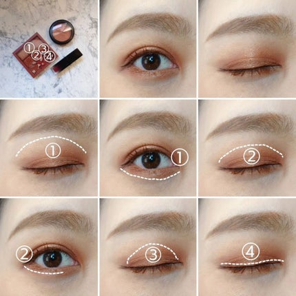 プレイカラーアイシャドウ メープルロード/ETUDE/アイシャドウパレットを使ったクチコミ(4枚目)