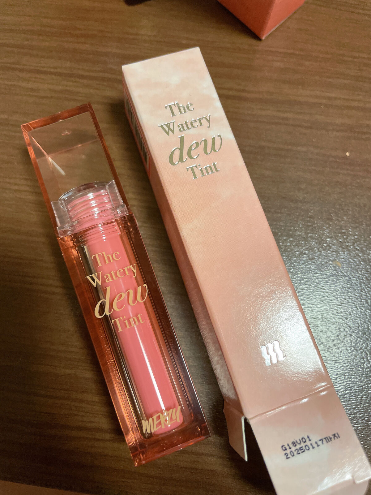 ザ ウォータリーデューティント WD3 ピンク ヘイズ/MERZY/リップティントを使ったクチコミ（1枚目）