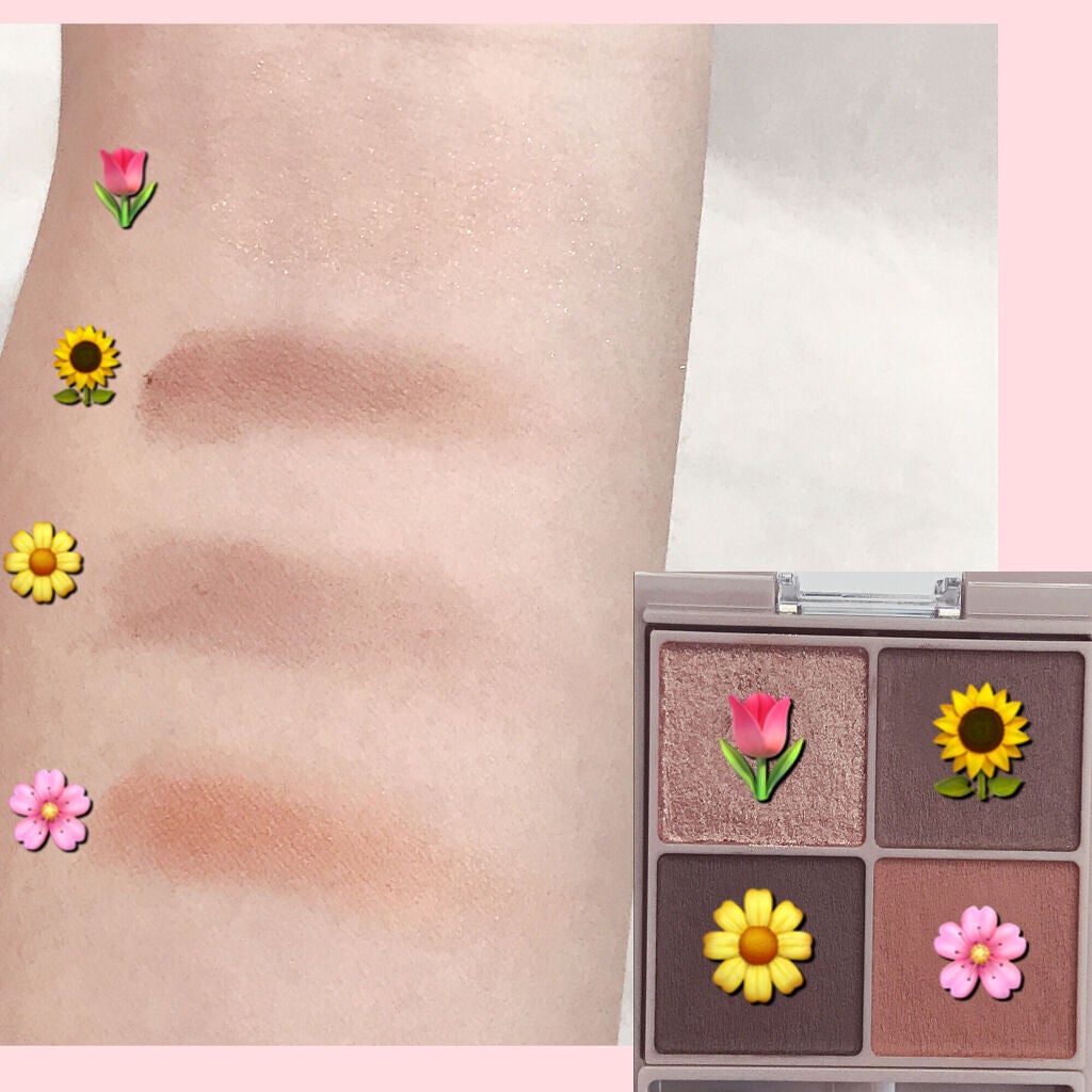 シルキースフレアイズ(マットタイプ)/キャンメイク/アイシャドウパレットを使ったクチコミ(2枚目)