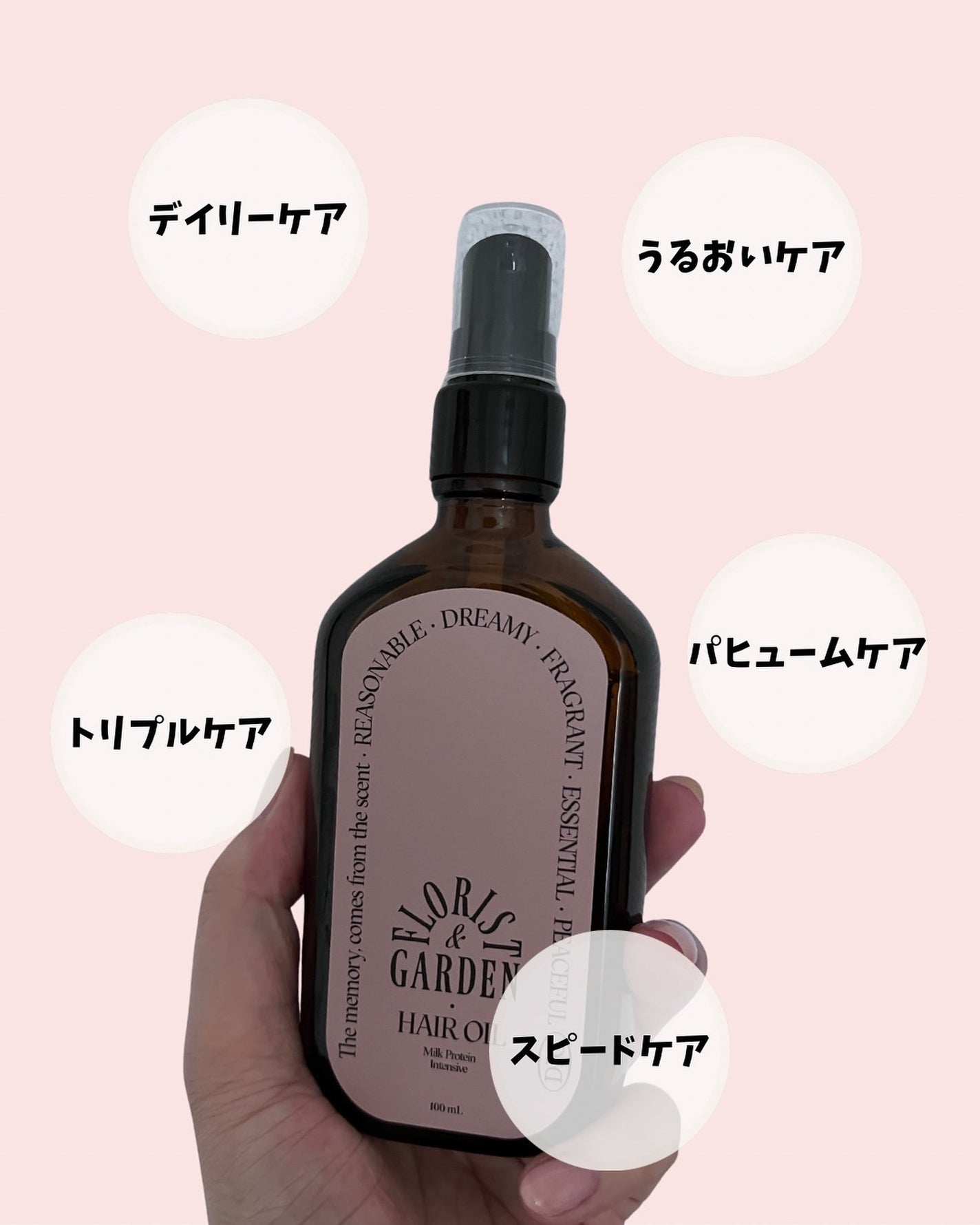 ミルクプロテインインテンシブヘアオイル/odiD/ヘアオイルを使ったクチコミ(4枚目)