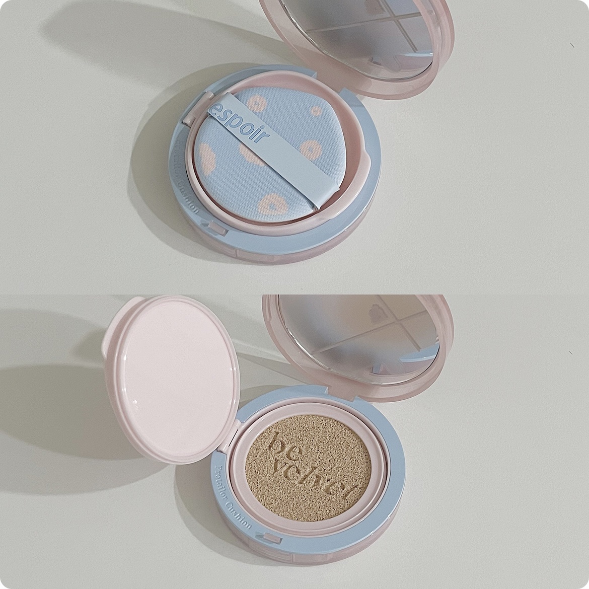 プロテーラービーベルベットカバークッション 21 アイボリー（桜エディション）/espoir/クッションファンデーションを使ったクチコミ（2枚目）