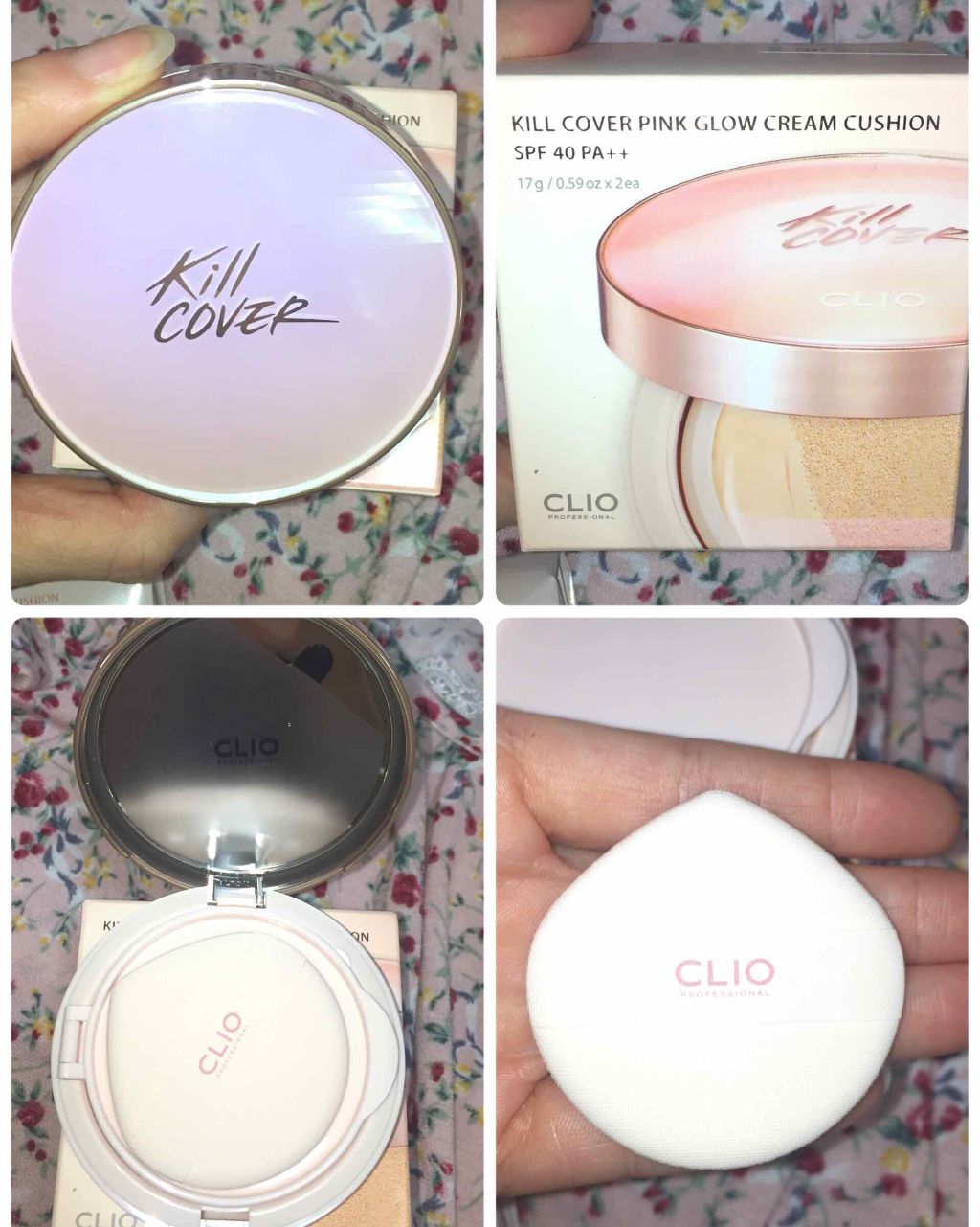 キル カバー ピンク グロウ クリーム クッション/CLIO/クッションファンデーションを使ったクチコミ（2枚目）