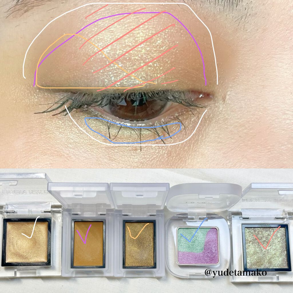 セルヴォーク ヴォランタリー アイズ/Celvoke/単色アイシャドウを使ったクチコミ（3枚目）