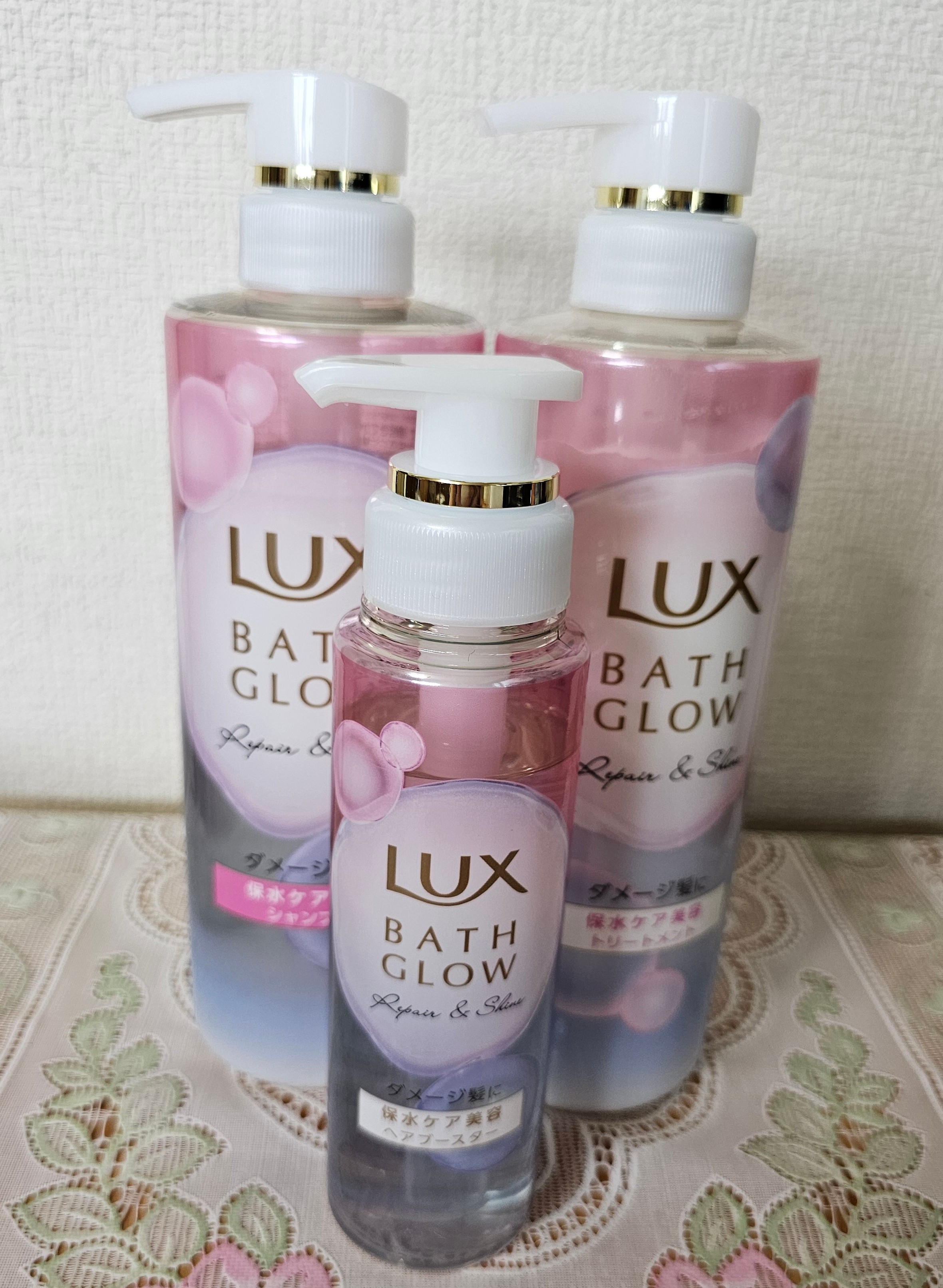 バスグロウ リペア&シャイン シャンプー／トリートメント/LUX/シャンプー・コンディショナーを使ったクチコミ（1枚目）