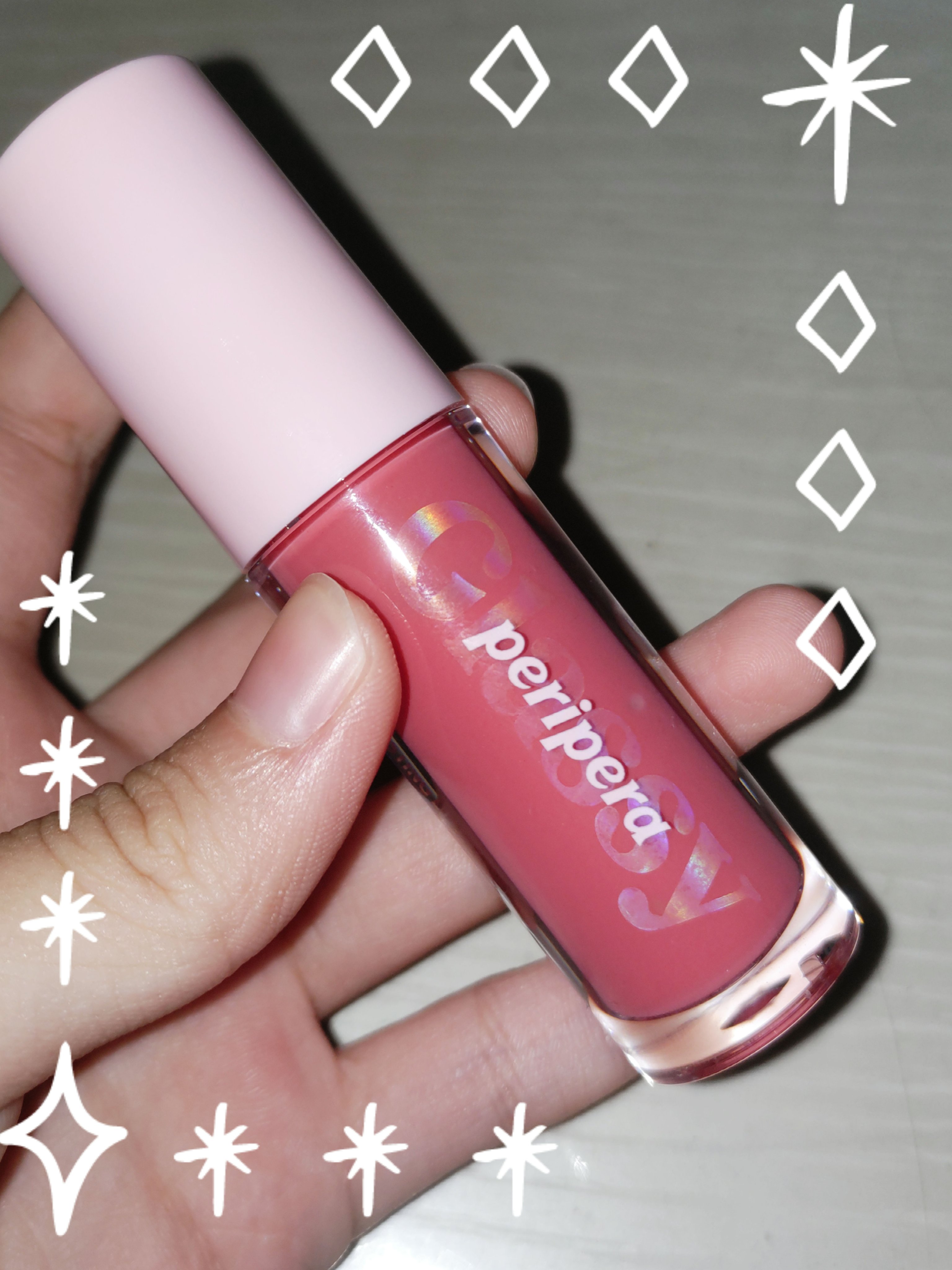 インク グラスティング リップ グロス/PERIPERA/リップグロスを使ったクチコミ（1枚目）