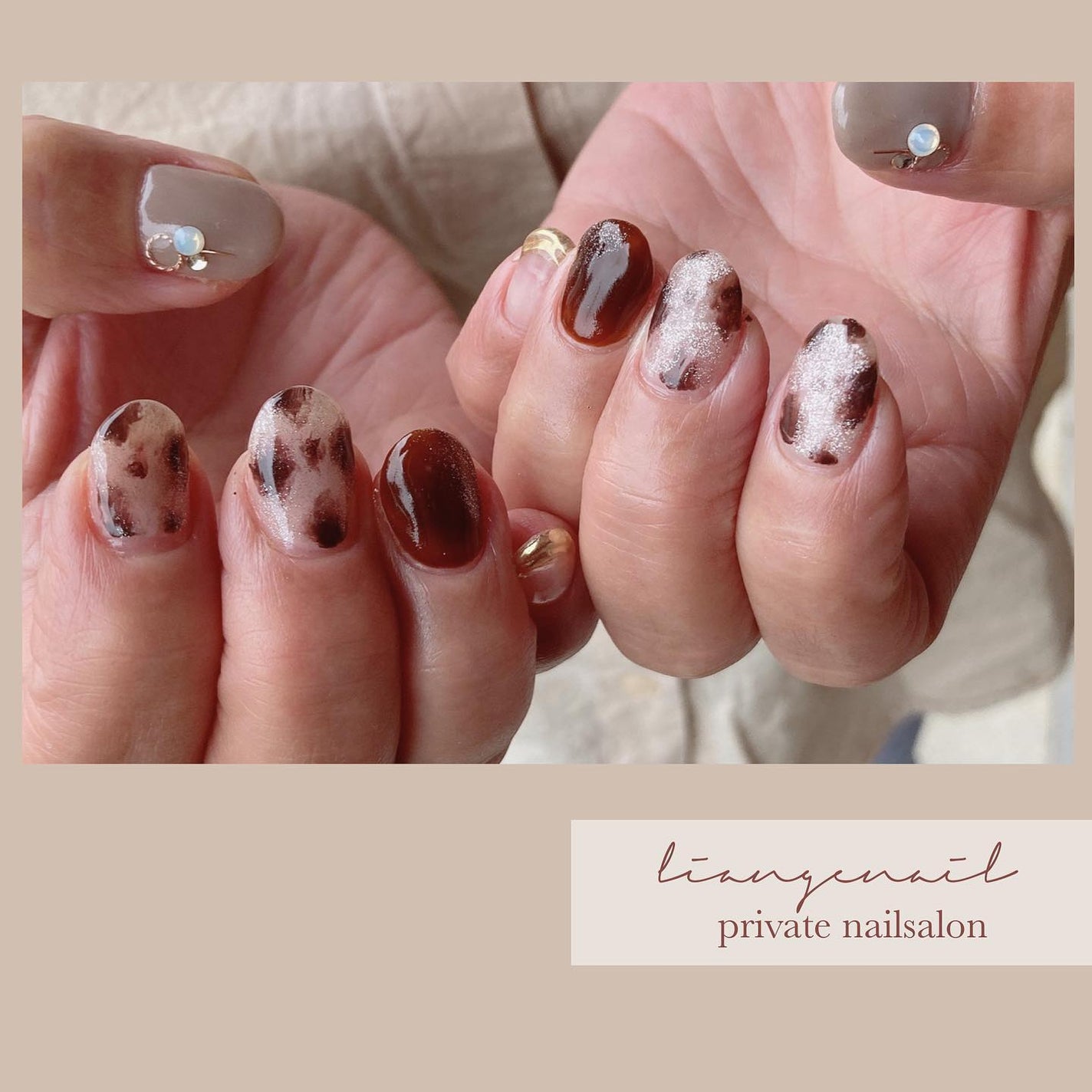 Yuki on LIPS 「.レオパ❤︎....Liangenail《リアンジェネイル》..」(1枚目)