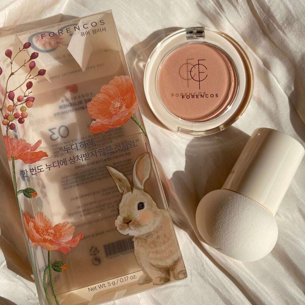 ピュアブラッシャー パフ付き/フォレンコス/パウダーチークを使ったクチコミ(3枚目)