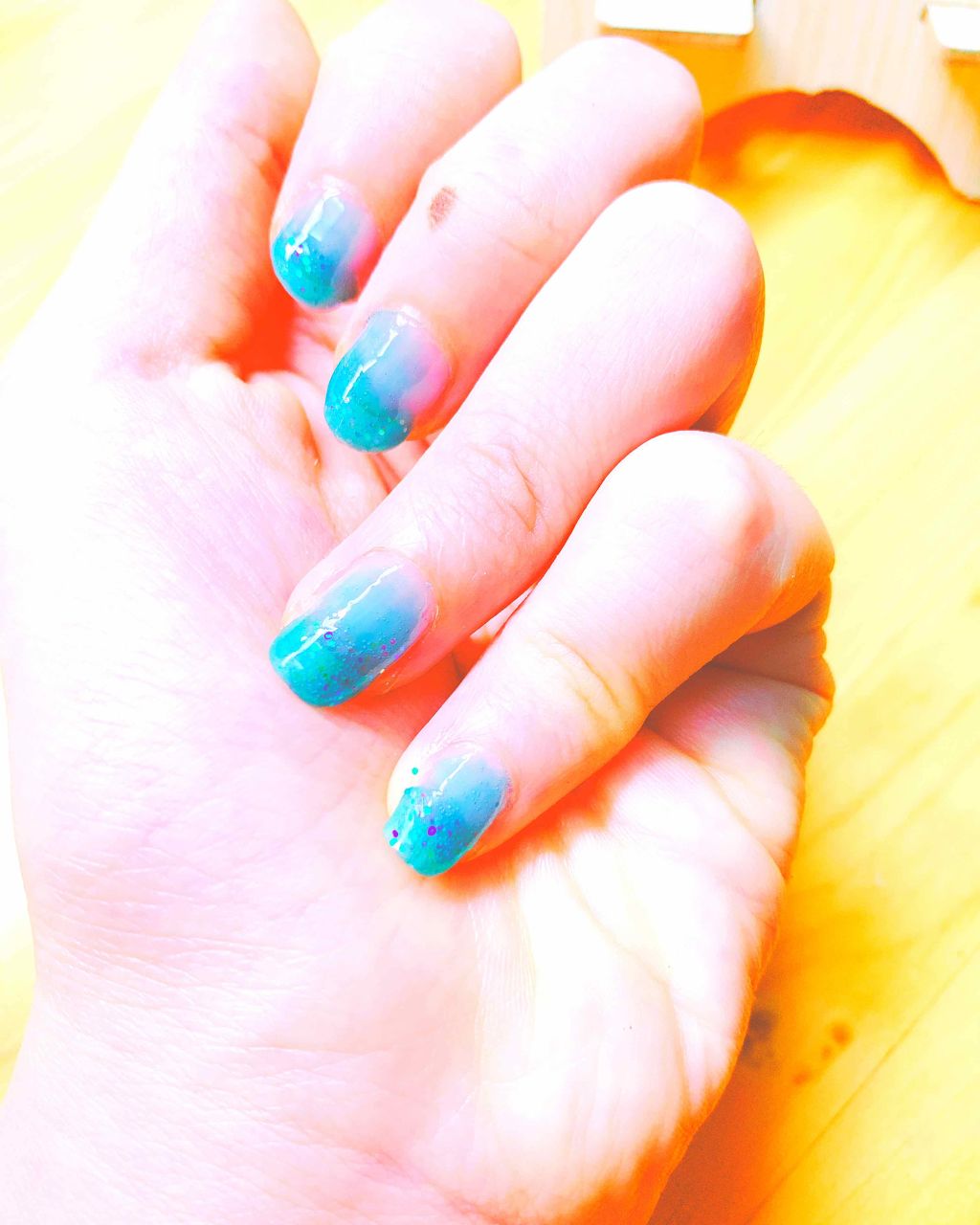 ウィンマックス ラブエンゼルネイルカラー/DAISO/マニキュアを使ったクチコミ（3枚目）