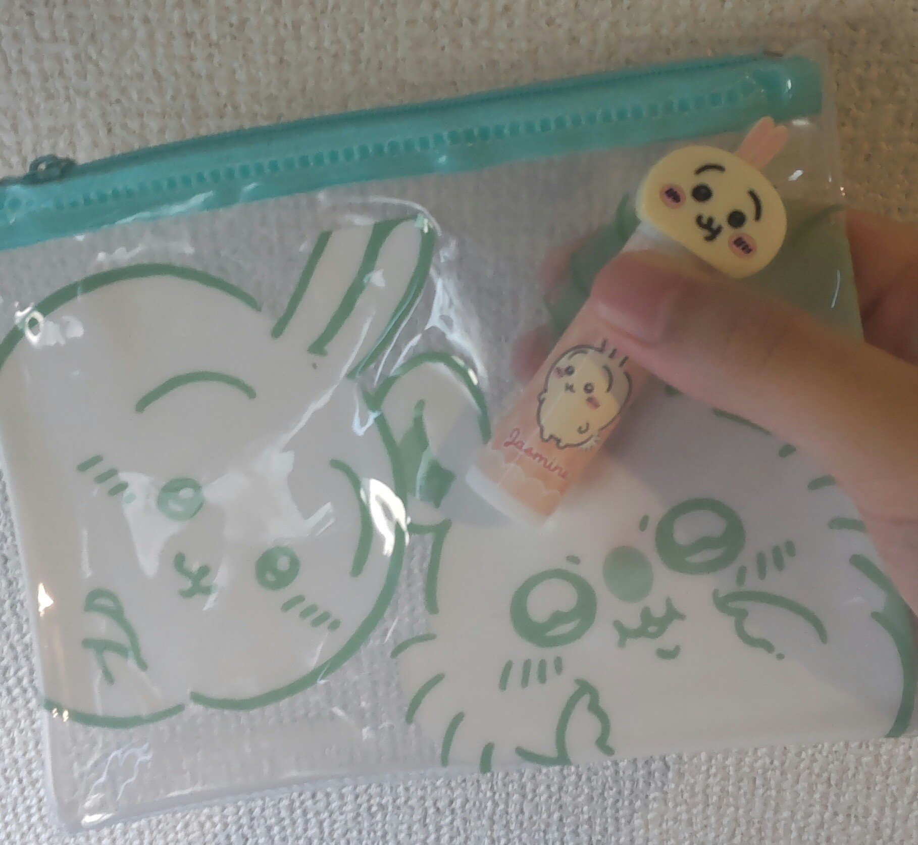 ちいかわ マスコット付きリップクリーム/RACE/リップクリームを使ったクチコミ（1枚目）