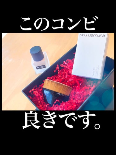 ペタル 55 ファンデーション ブラシ/shu uemura/メイクブラシを使ったクチコミ（1枚目）