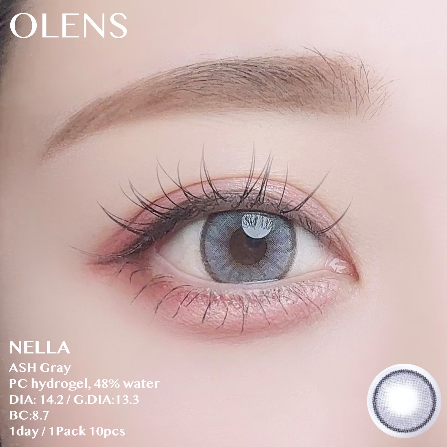 ロシアンスモーキー/OLENS/カラーコンタクトレンズを使ったクチコミ(3枚目)