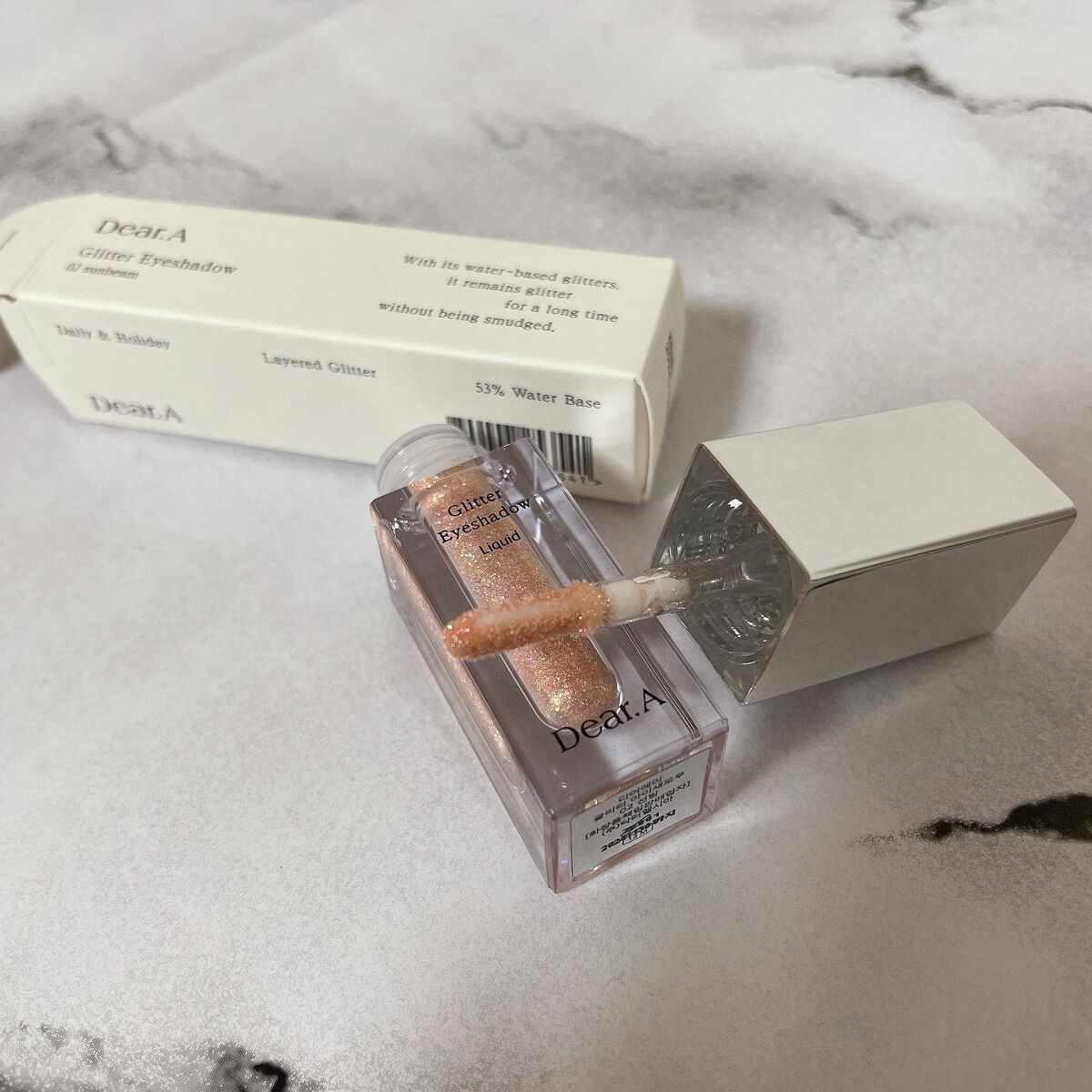 グリッターアイシャドウ/Dear.A/グリッターを使ったクチコミ(2枚目)