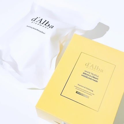 WHITE TRUFFLE SERUM & CREAM MODELING MASK/ダルバ/その他スキンケアを使ったクチコミ(4枚目)