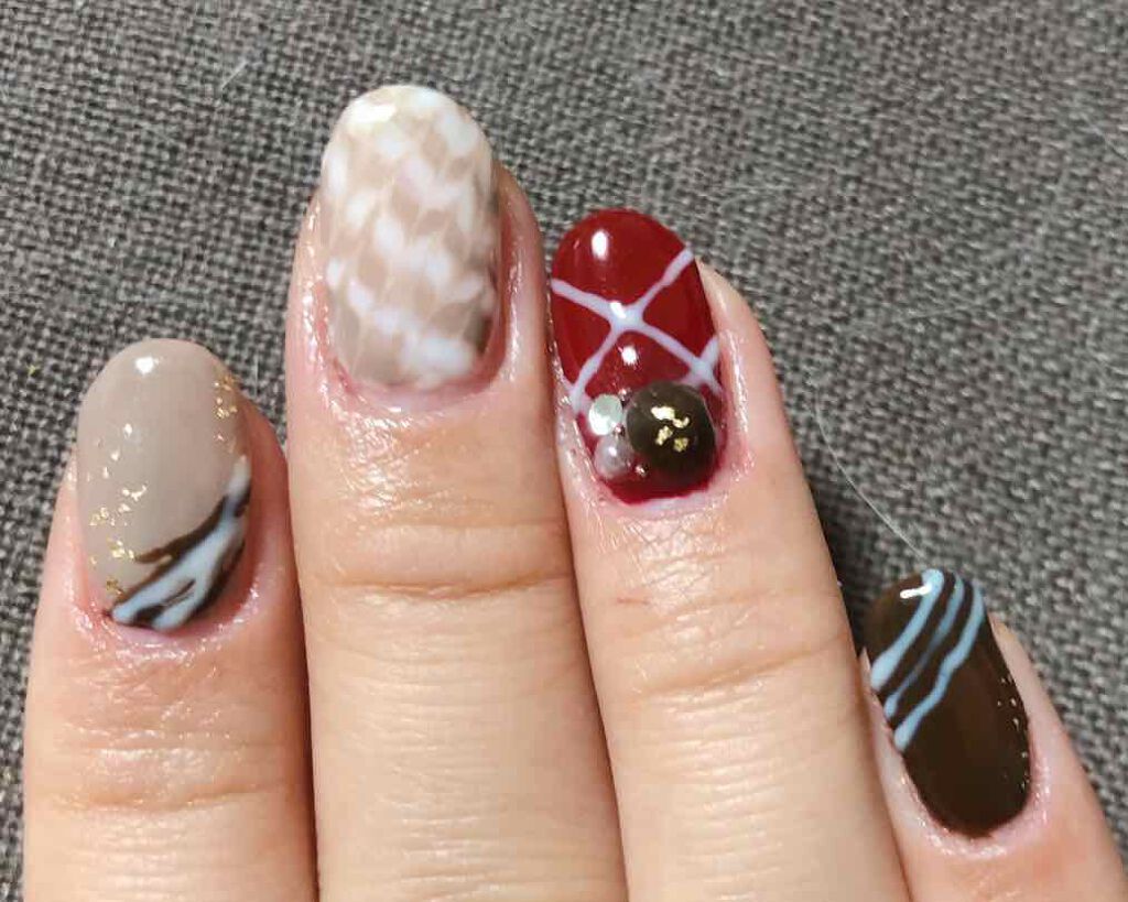 ジェルネイル(ライト対応)/セリア/ジェルネイルを使ったクチコミ(4枚目)