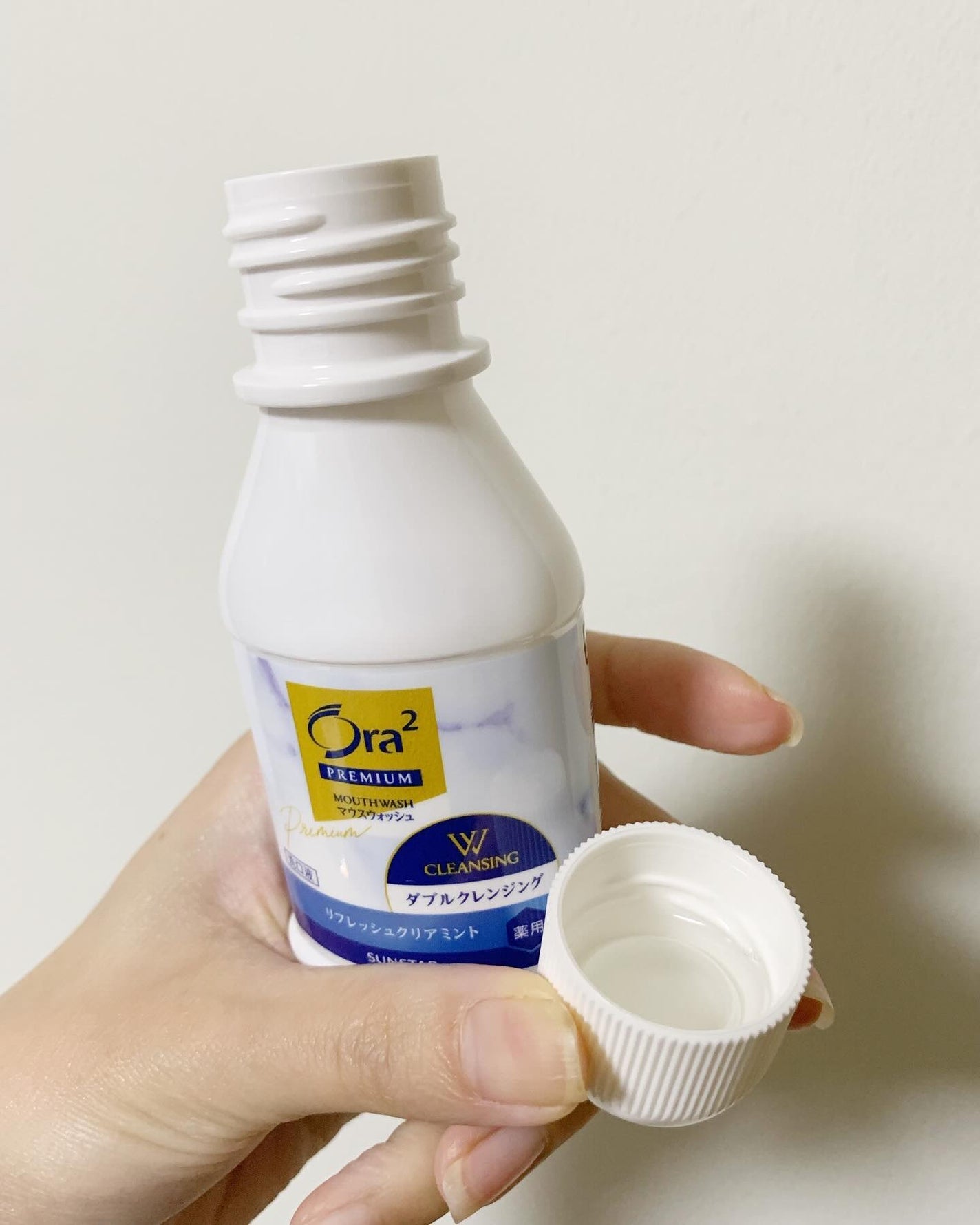 オーラツープレミアム マウスウォッシュ ダブルクレンジング リフレッシュクリアミント/オーラツー/マウスウォッシュ・スプレーを使ったクチコミ(3枚目)