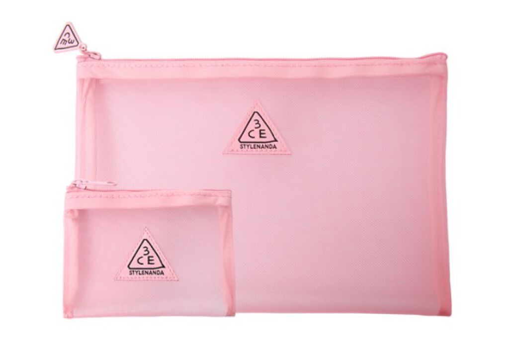 3CE MESH POUCH PINK RUMOUR