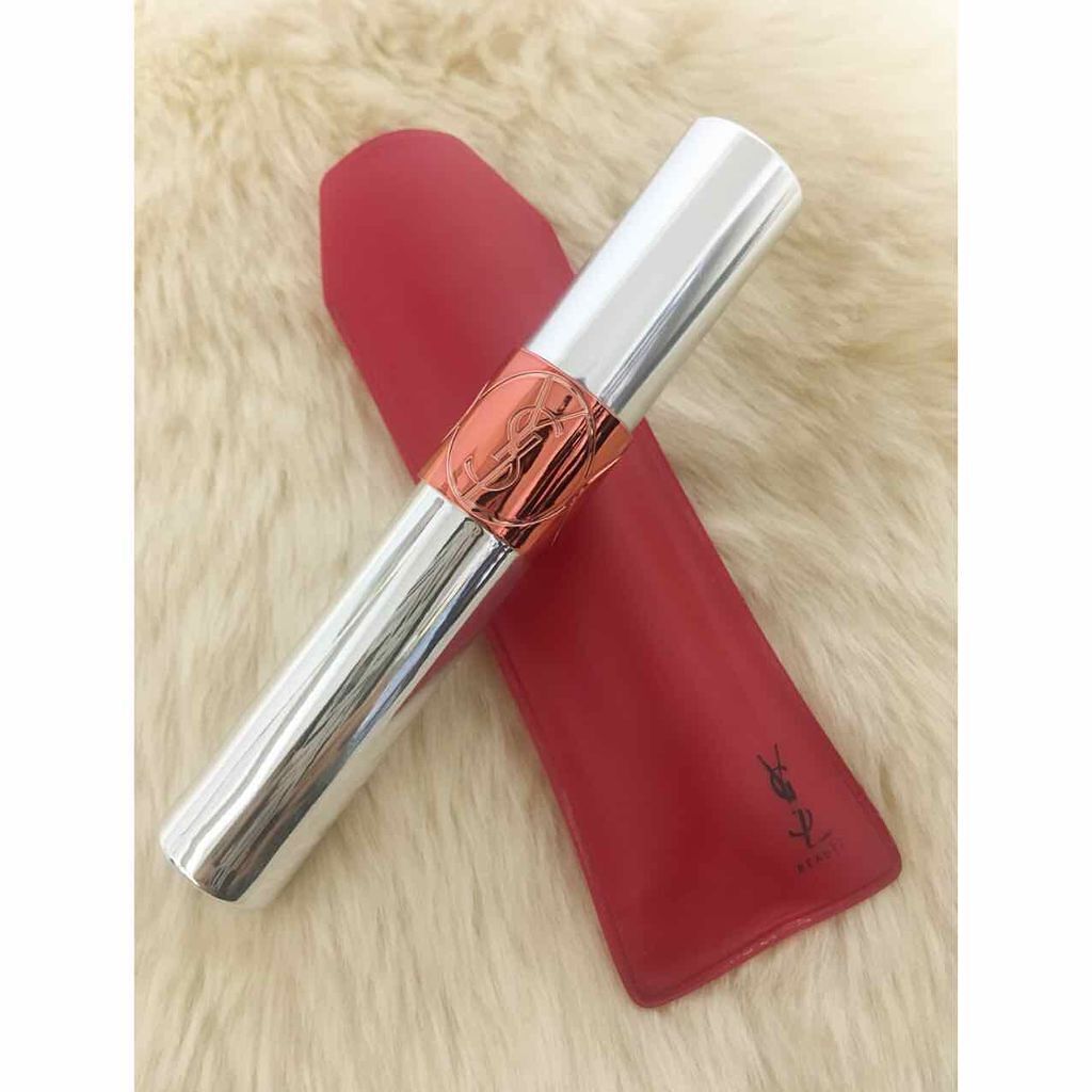 ヴォリュプテ ティントインオイル No.18 オレンジミーソフトリー/YVES SAINT LAURENT BEAUTE/リップグロスを使ったクチコミ（2枚目）