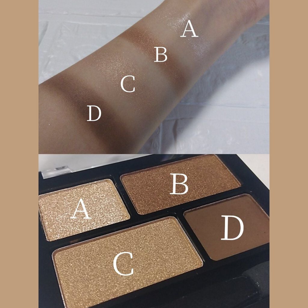 GENE TOKYO リラクシーアイシャドウ/DAISO/アイシャドウパレットを使ったクチコミ(2枚目)