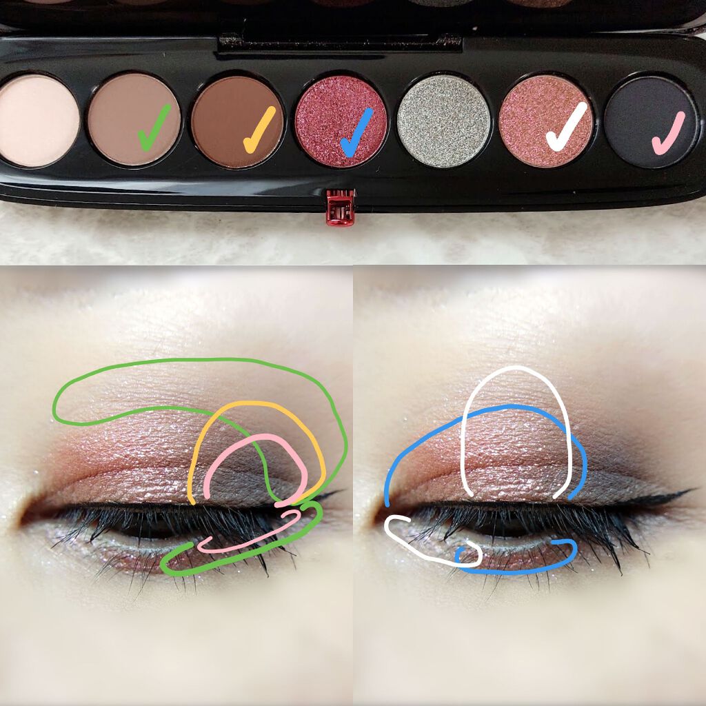 EYE-CONIC STEEL MULTI-FINISH EYESHADOW PALETTE/MARC JACOBS/アイシャドウパレットを使ったクチコミ(6枚目)