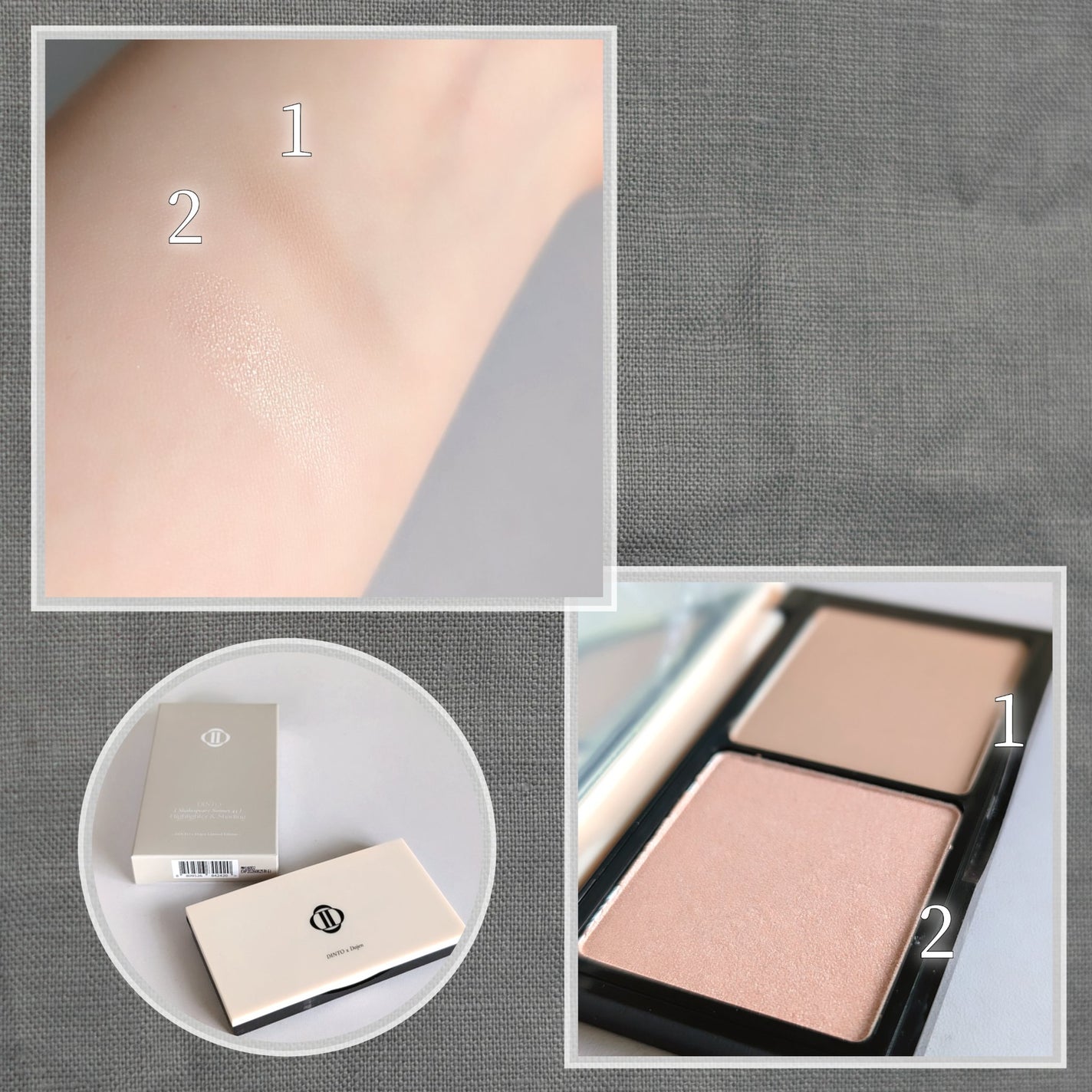 HIGHLIGHTER&SHADING/Dinto/パウダーハイライトを使ったクチコミ(2枚目)