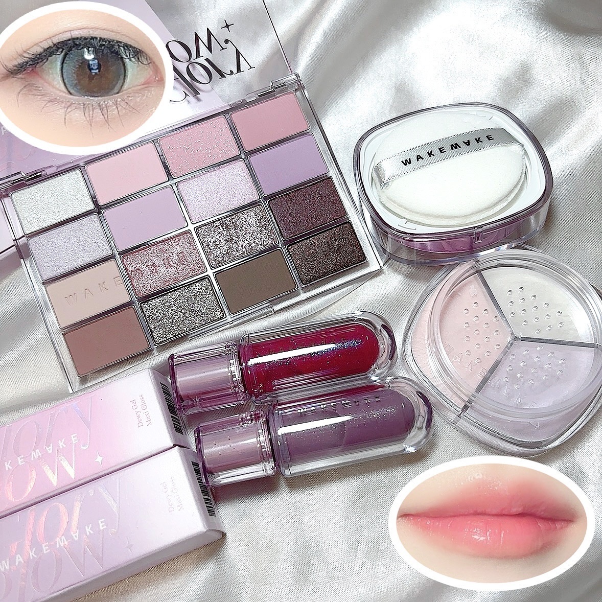 ソフトブラーリングアイパレット/wakemake/アイシャドウパレットを使ったクチコミ（1枚目）