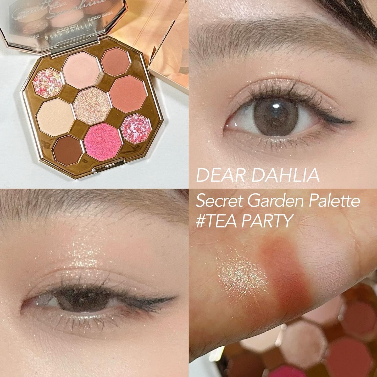 ブルーミング エディション シークレット ガーデン パレット ティーパーティー/DEAR DAHLIA/アイシャドウパレットを使ったクチコミ（2枚目）