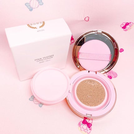 ピンクティーツリーカバークッション/APLIN/クッションファンデーションを使ったクチコミ(3枚目)