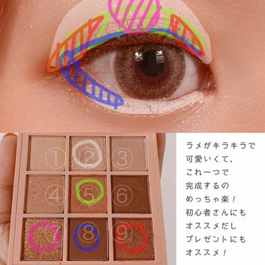 3CE MOOD RECIPE MULTI EYE COLOR PALETTE/3CE/アイシャドウパレットを使ったクチコミ（2枚目）