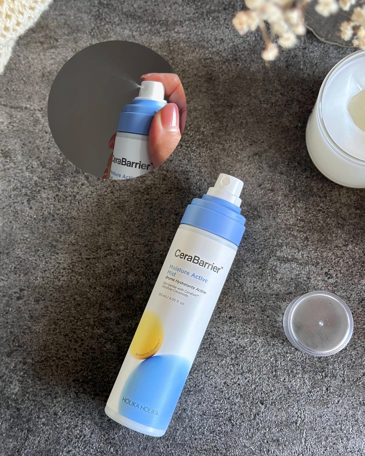 セラバリア　モイスチャーアクティブ　クリームインセラム/HOLIKA HOLIKA/フェイスクリームを使ったクチコミ（2枚目）