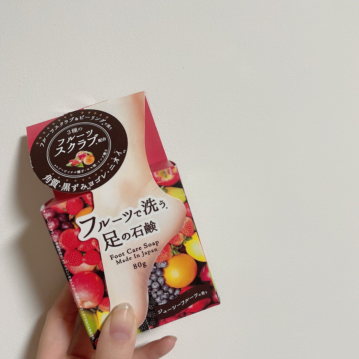 フルーツで洗う足の石鹸/ペリカン石鹸/レッグ・フットケアを使ったクチコミ(1枚目)