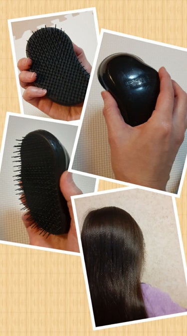 TANGLE TEEZER ザ・オリジナル ノーマルのクチコミ「これ、タングルティーザーというブラシ、2000円くらいするんだけど、すっごくいいです🎶ブラシに.....」（1枚目）