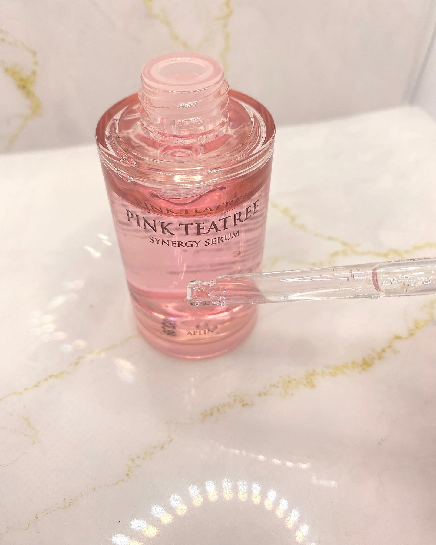 ピンクティーツリーシナジーセラム/APLIN/美容液を使ったクチコミ（2枚目）
