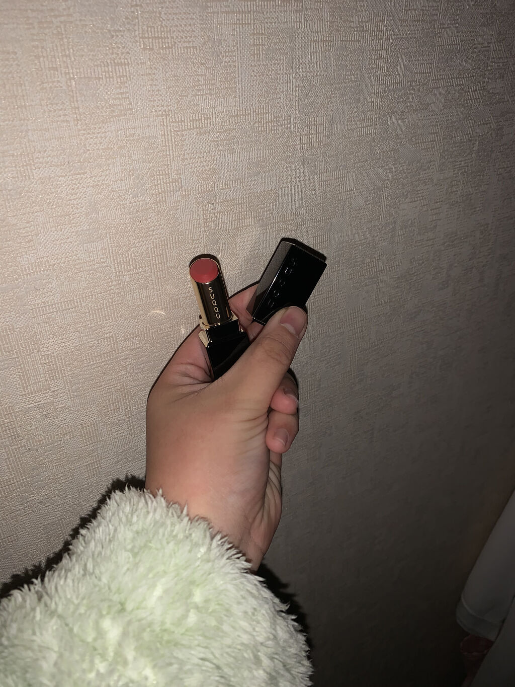 モイスチャー リッチ リップスティック 03 陽紅 -HIBENI/SUQQU/口紅を使ったクチコミ（1枚目）