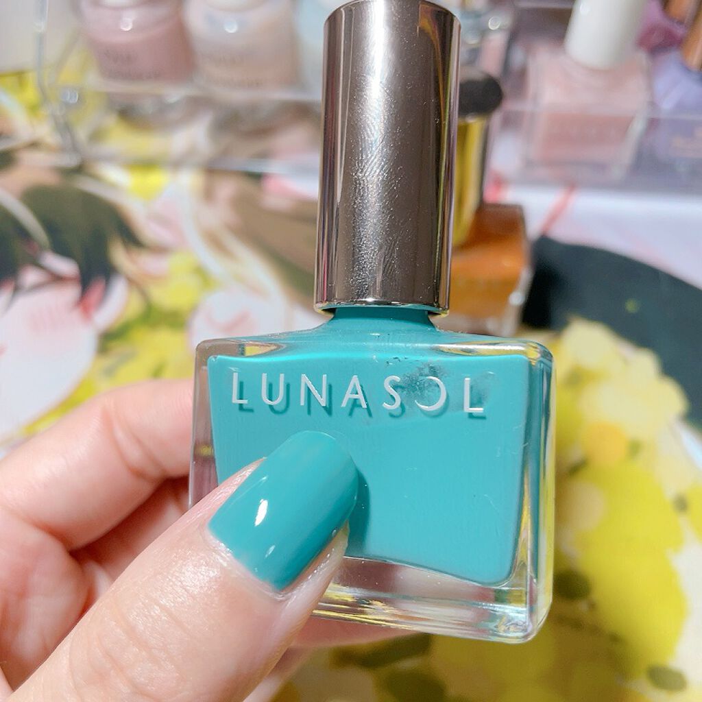 ルナソル ネイルポリッシュ EX11 Mosaic Blue（限定）/LUNASOL/マニキュアを使ったクチコミ（2枚目）