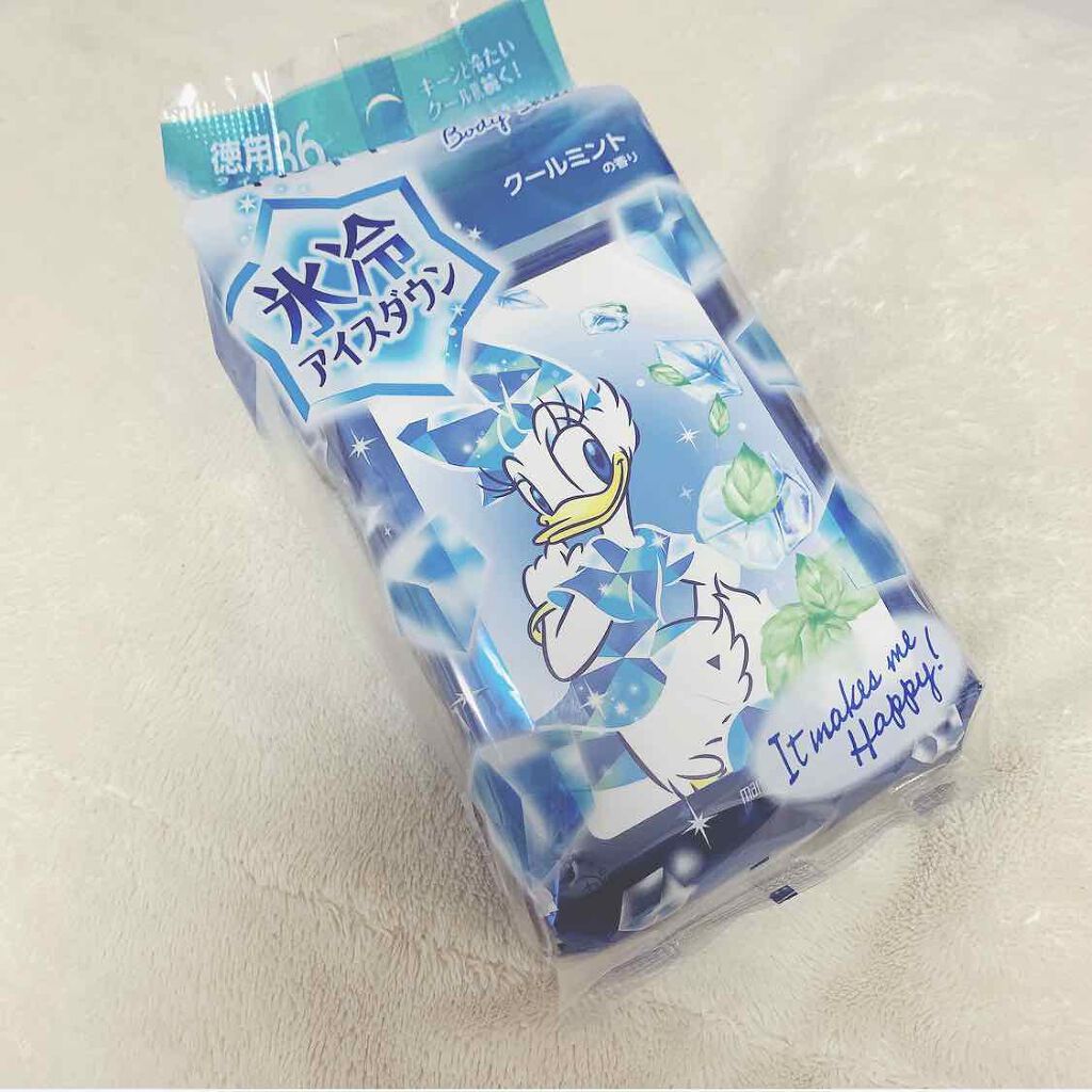 ハッピーデオ ボディシート アイスダウン クールミント 12枚入/マンダム/ボディシートを使ったクチコミ（1枚目）