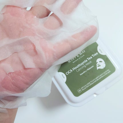 シカドクダミ+ティーツリーカーミングマスク/MARY&MAY/シートマスク・パックを使ったクチコミ(4枚目)