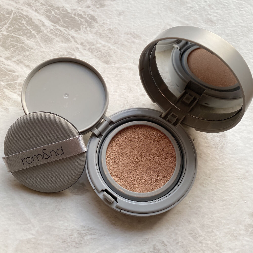 ゼロクッション/rom&nd/クッションファンデーションを使ったクチコミ（2枚目）