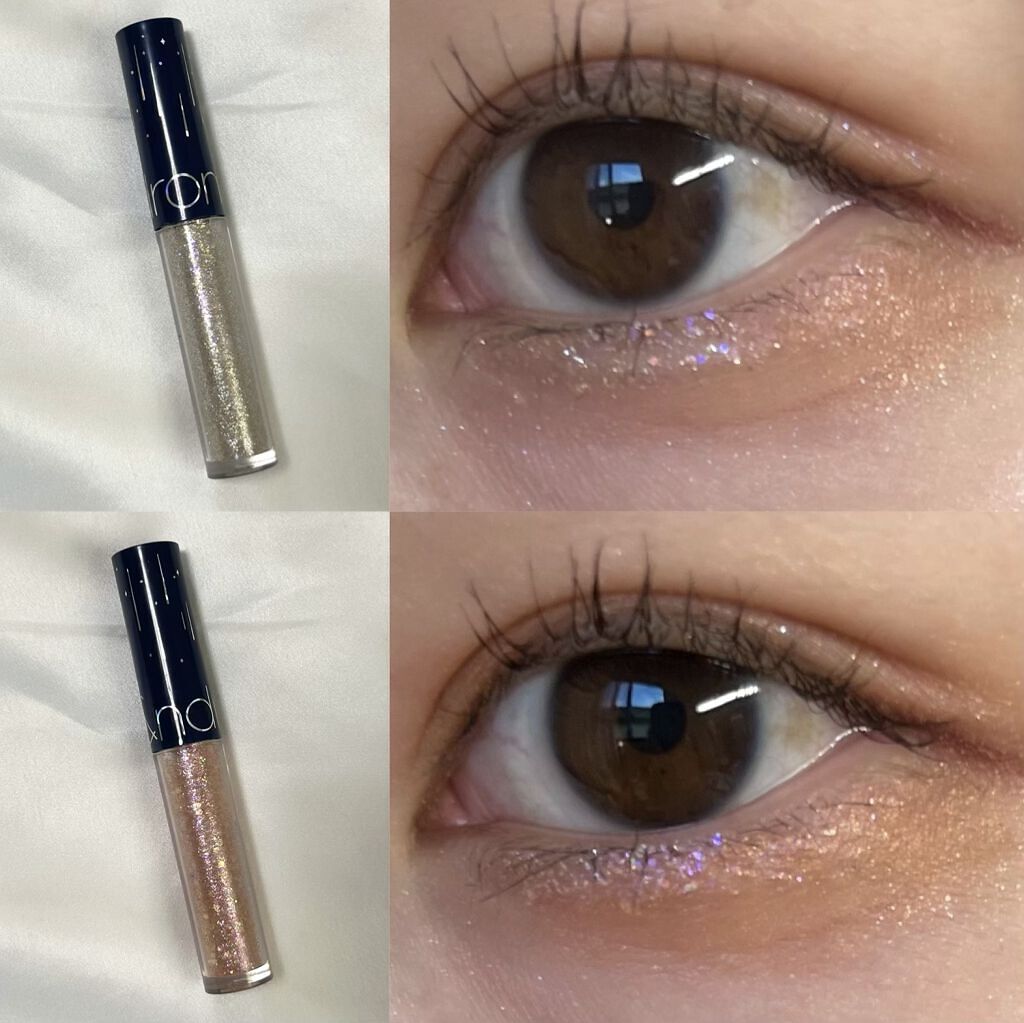 リキッド グリッター シャドウ/rom&nd/グリッターを使ったクチコミ（1枚目）