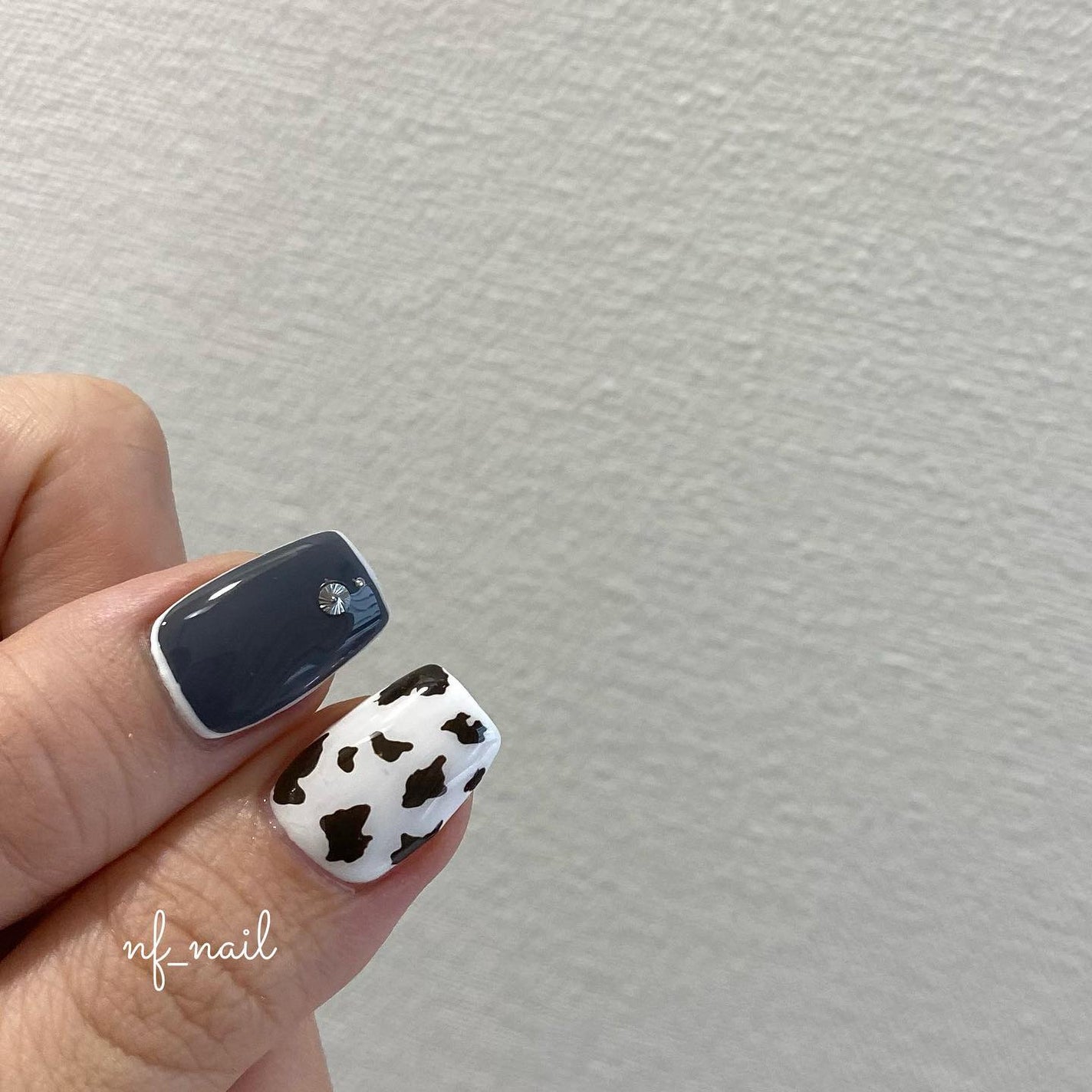 Natsumi◎nailist on LIPS 「animal.🐄♡.#ネイル#ネイルデザイン#ネイルアート..」(1枚目)